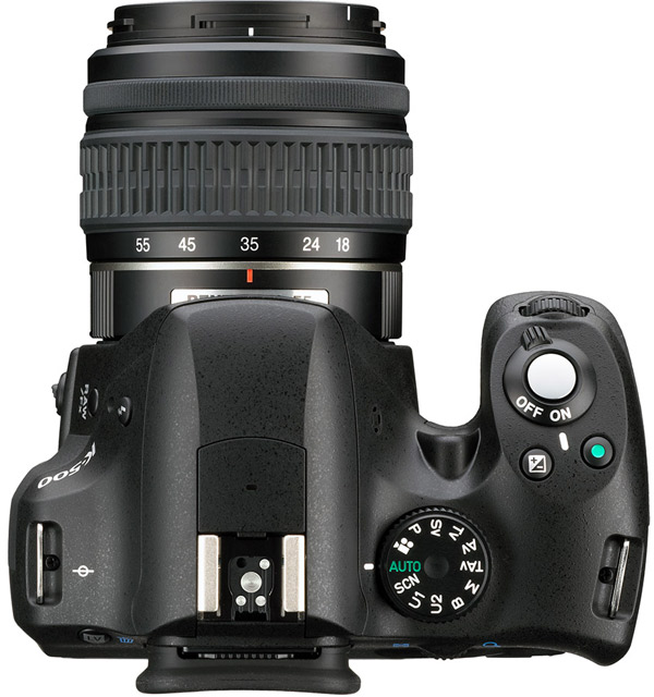 Pentax K-500 top